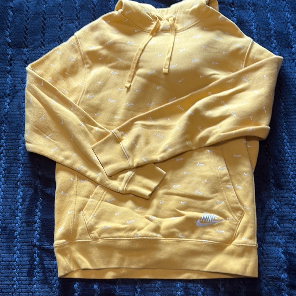 Nike Yellow Hoodie with White Accents